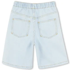Outlet KENZO KIDS Bermuda en jean BLEACH POUSSE