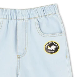 Outlet KENZO KIDS Bermuda en jean BLEACH POUSSE