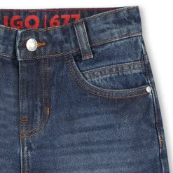 Best HUGO Bermuda en jean 5 poches DBLE STONE+BROSSAGE