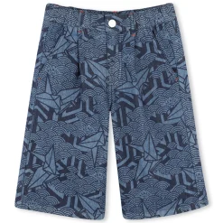 Discount KENZO KIDS Bermuda en jean imprimé LASER