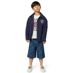 Discount KENZO KIDS Bermuda en jean imprimé LASER