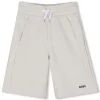 Outlet BOSS Bermuda en molleton uni VANILLE