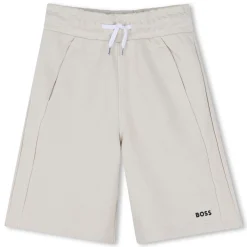 Outlet BOSS Bermuda en molleton uni VANILLE