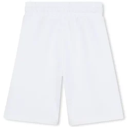 Sale BOSS Bermuda en molleton uni BLANC