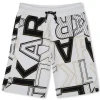 Outlet KARL LAGERFELD KIDS Bermuda imprimé BLANC NOIR