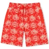 Discount KENZO KIDS Bermuda imprimé japonisant ROUGE VIF
