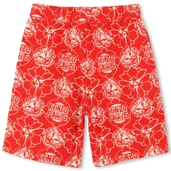 Discount KENZO KIDS Bermuda imprimé japonisant ROUGE VIF