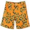 Discount KENZO KIDS Bermuda imprimé satin de coton ORANGE