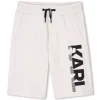 Clearance KARL LAGERFELD KIDS Bermuda élastiqué MILK