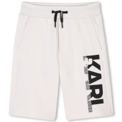 Clearance KARL LAGERFELD KIDS Bermuda élastiqué MILK