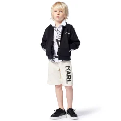 Clearance KARL LAGERFELD KIDS Bermuda élastiqué MILK
