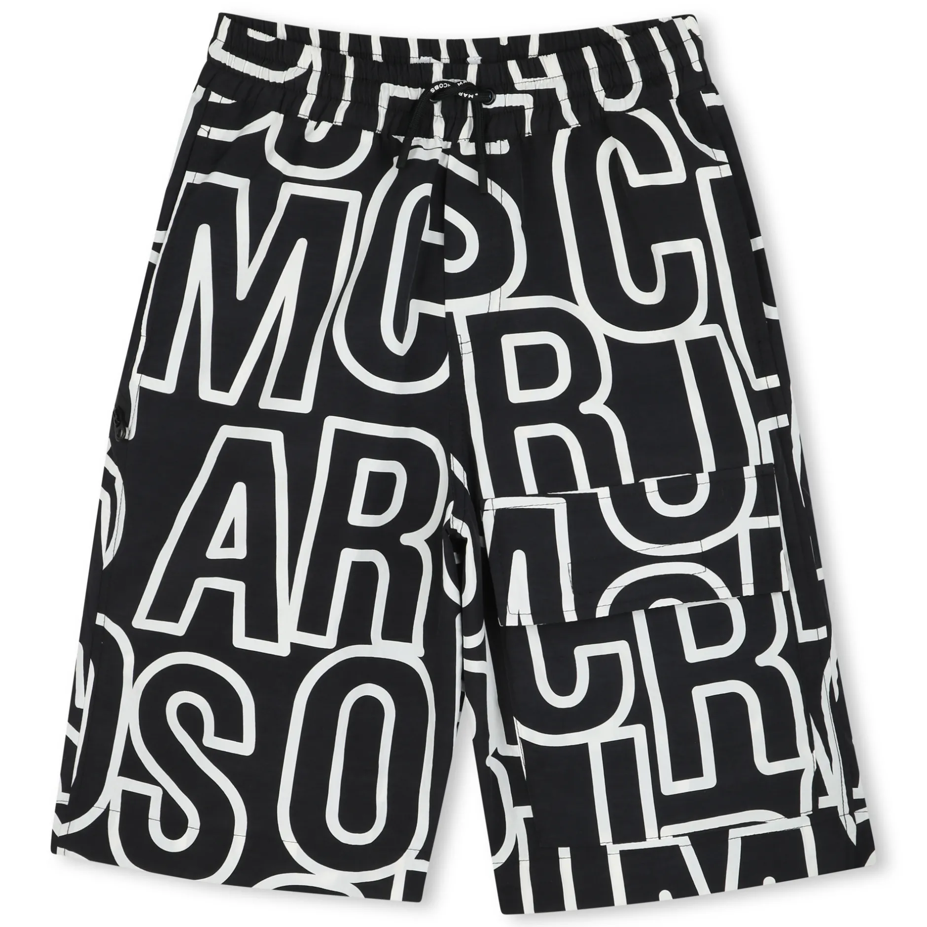 New MARC JACOBS Bermuda long imprimé à poches BLACK