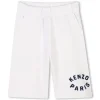 Hot KENZO KIDS Bermuda molletonné en coton OFFWHITE