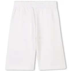 Hot KENZO KIDS Bermuda molletonné en coton OFFWHITE