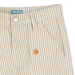 Fashion KENZO KIDS Bermuda rayé avec badges PALE TRENCH