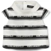 Clearance KARL LAGERFELD KIDS Blouse à rayures siglées ECRU NOIR