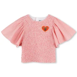 Hot KENZO KIDS Blouse en coton ROUGE VIF