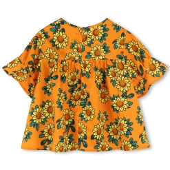 Fashion KENZO KIDS Blouse en satin de coton ORANGE
