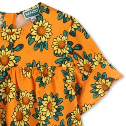 Fashion KENZO KIDS Blouse en satin de coton ORANGE