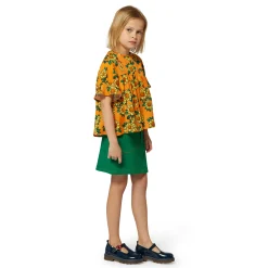 Fashion KENZO KIDS Blouse en satin de coton ORANGE