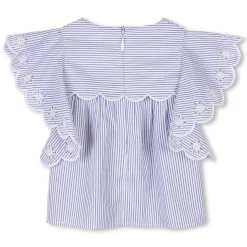 Online CHLOE Blouse manches courtes BLANC BLEU