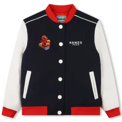 Hot KENZO KIDS Blouson à manches contrastées BLEU DE CHINE