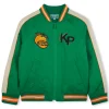 Clearance KENZO KIDS Blouson en satin de coton LODEN