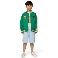 Clearance KENZO KIDS Blouson en satin de coton LODEN