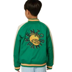 Clearance KENZO KIDS Blouson en satin de coton LODEN