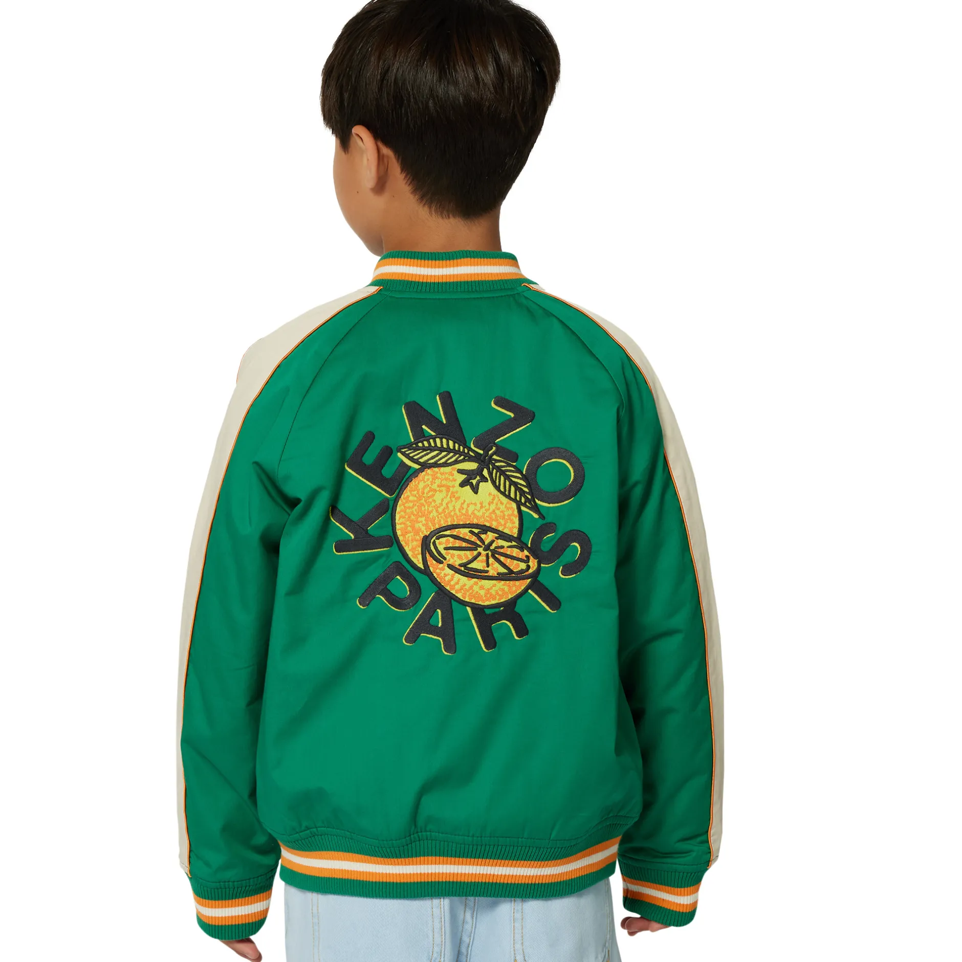 Clearance KENZO KIDS Blouson en satin de coton LODEN