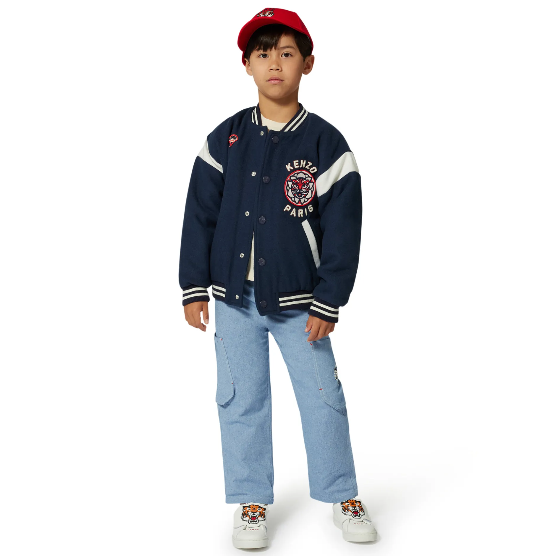 Best KENZO KIDS Blouson pressionné brodé CABAN