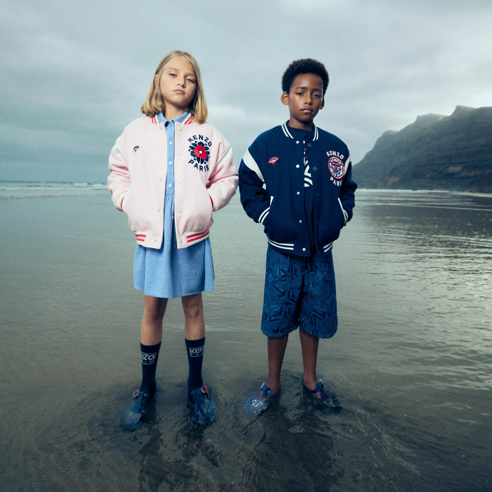 Best KENZO KIDS Blouson pressionné brodé CABAN