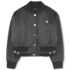 Hot GIVENCHY Blouson pressionné en satin BLACK