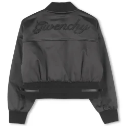 Hot GIVENCHY Blouson pressionné en satin BLACK