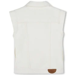 Best CHLOE Blouson sans manche à festons OFFWHITE