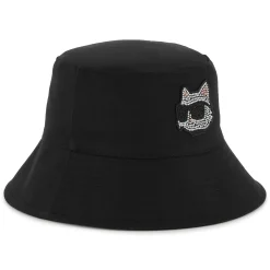 Fashion KARL LAGERFELD KIDS Bob à bords longs BLACK