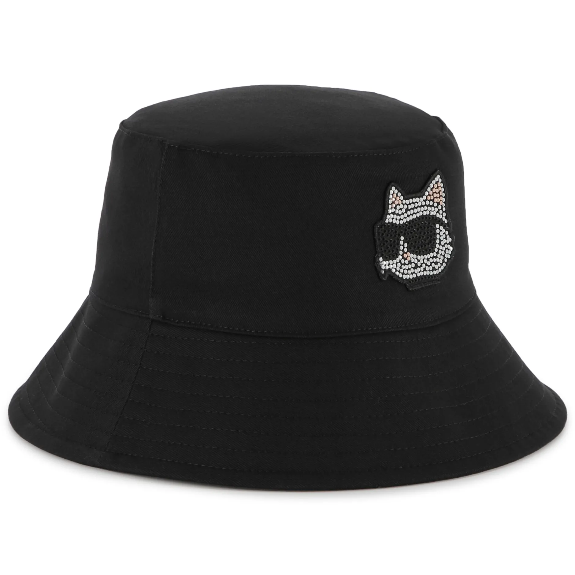 Fashion KARL LAGERFELD KIDS Bob à bords longs BLACK