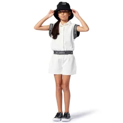 Fashion KARL LAGERFELD KIDS Bob à bords longs BLACK