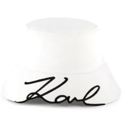 Fashion KARL LAGERFELD KIDS Bob brodé BLANC