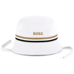 Online BOSS Bob brodé avec cordons BLANC