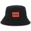 Sale HUGO Bob réversible bi-matière BLACK