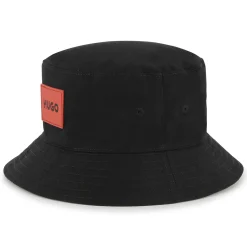Sale HUGO Bob réversible bi-matière BLACK