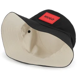 Sale HUGO Bob réversible bi-matière BLACK