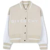 Outlet GIVENCHY Bomber bicolore en molleton LIME STONE