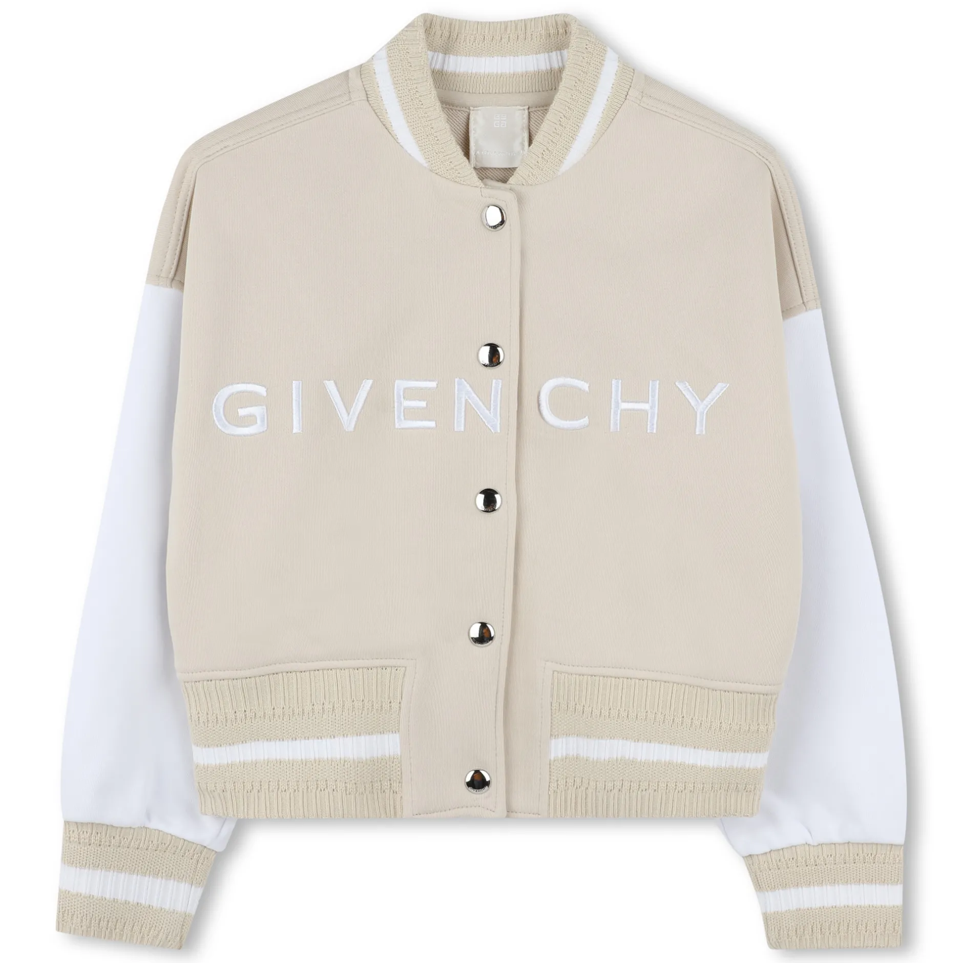 Outlet GIVENCHY Bomber bicolore en molleton LIME STONE