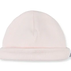 Outlet BOSS Bonnet à côtes avec revers BABY PINK