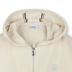 Best BOSS Cardigan à capuche VANILLE