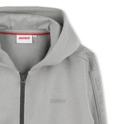 Online HUGO Cardigan à capuche ULTIMATE GRAY