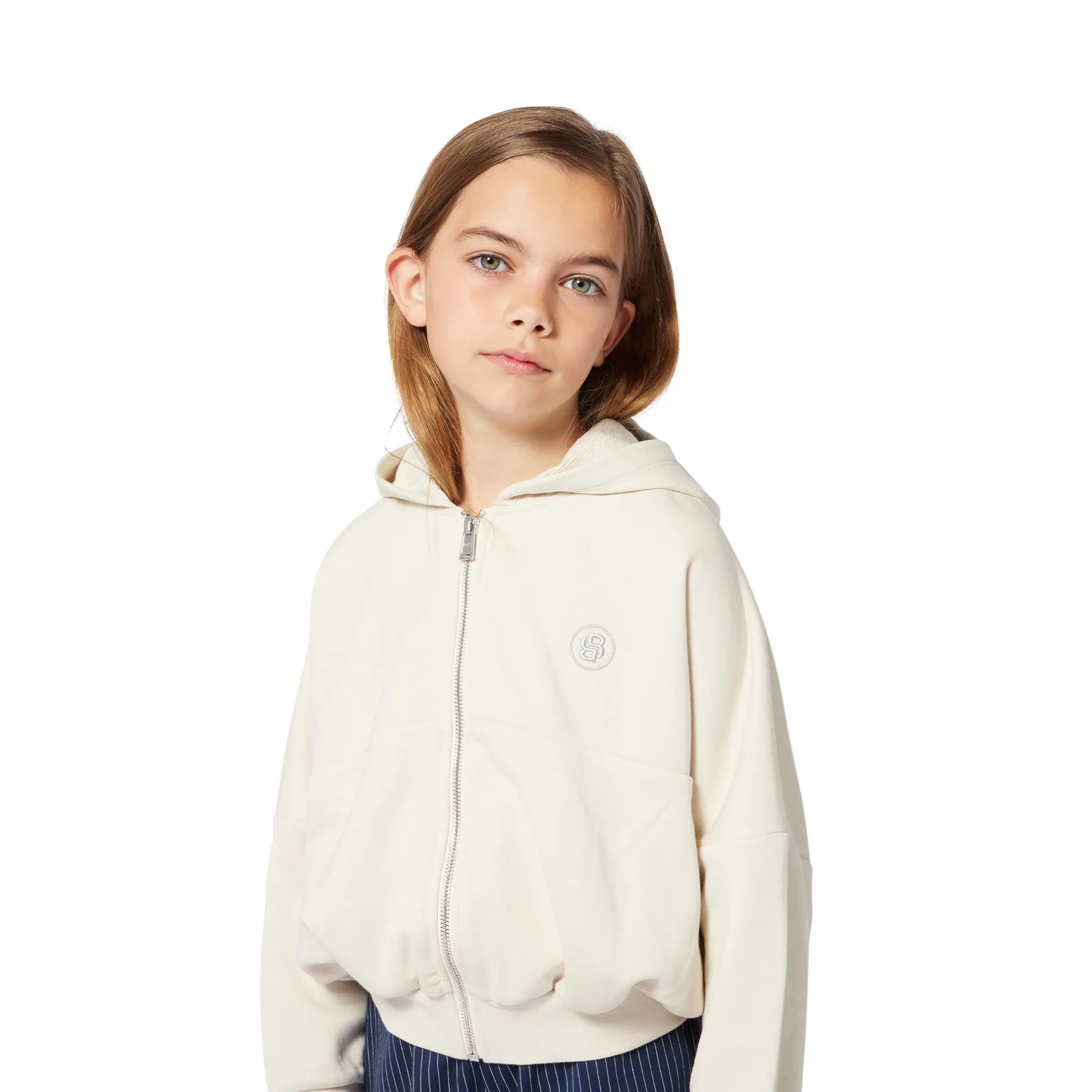 Best BOSS Cardigan à capuche VANILLE