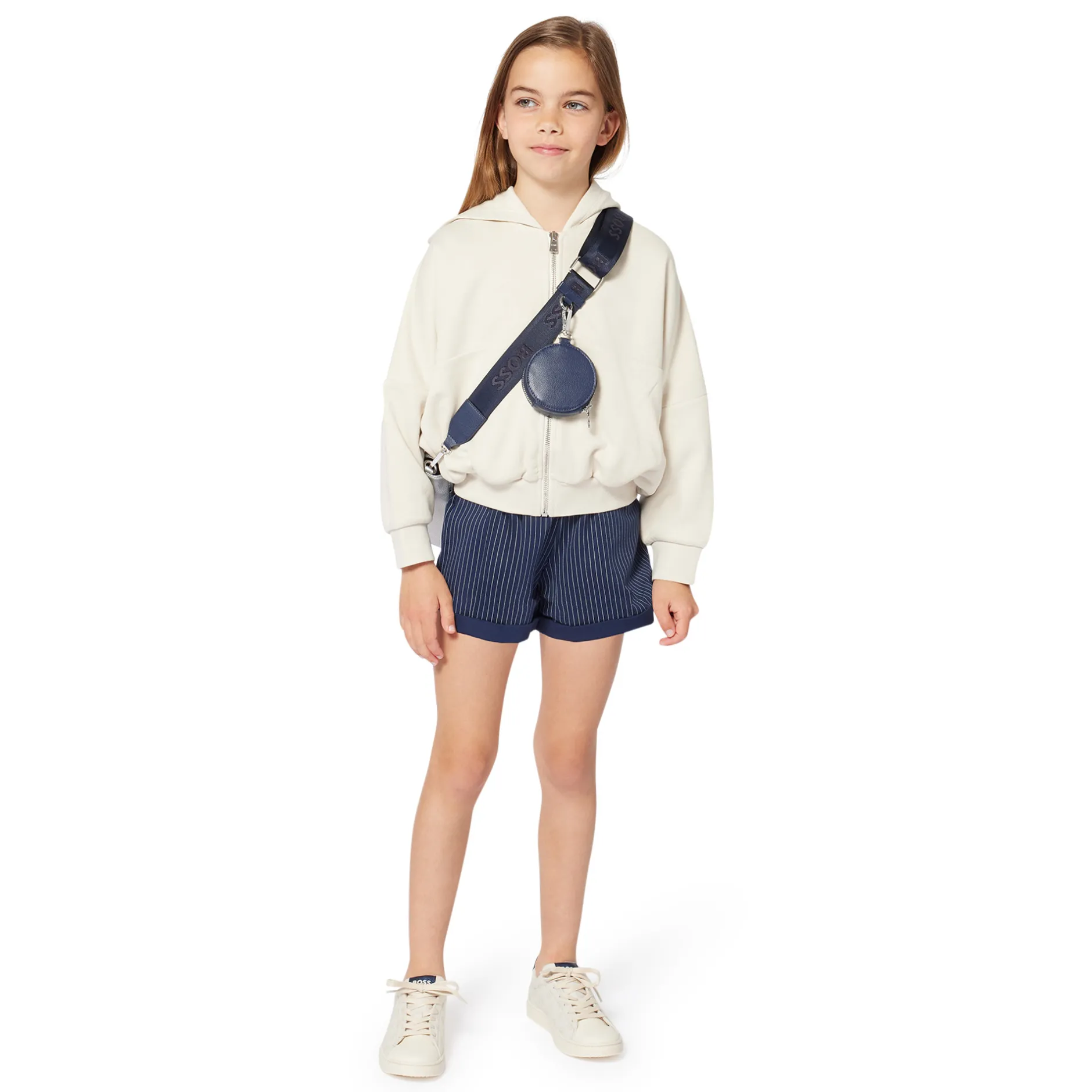 Best BOSS Cardigan à capuche VANILLE